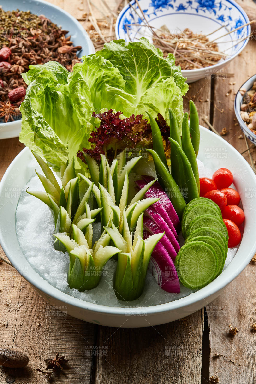 农家蘸酱菜图片