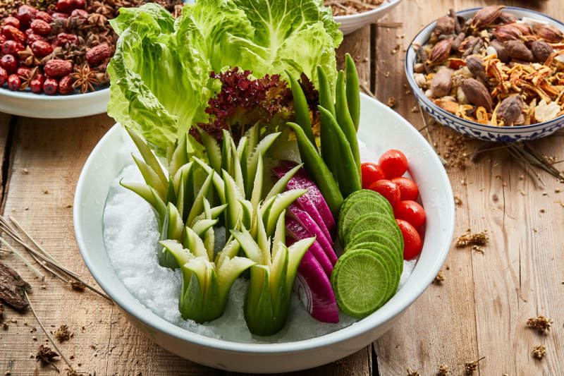 农家蘸酱菜图片