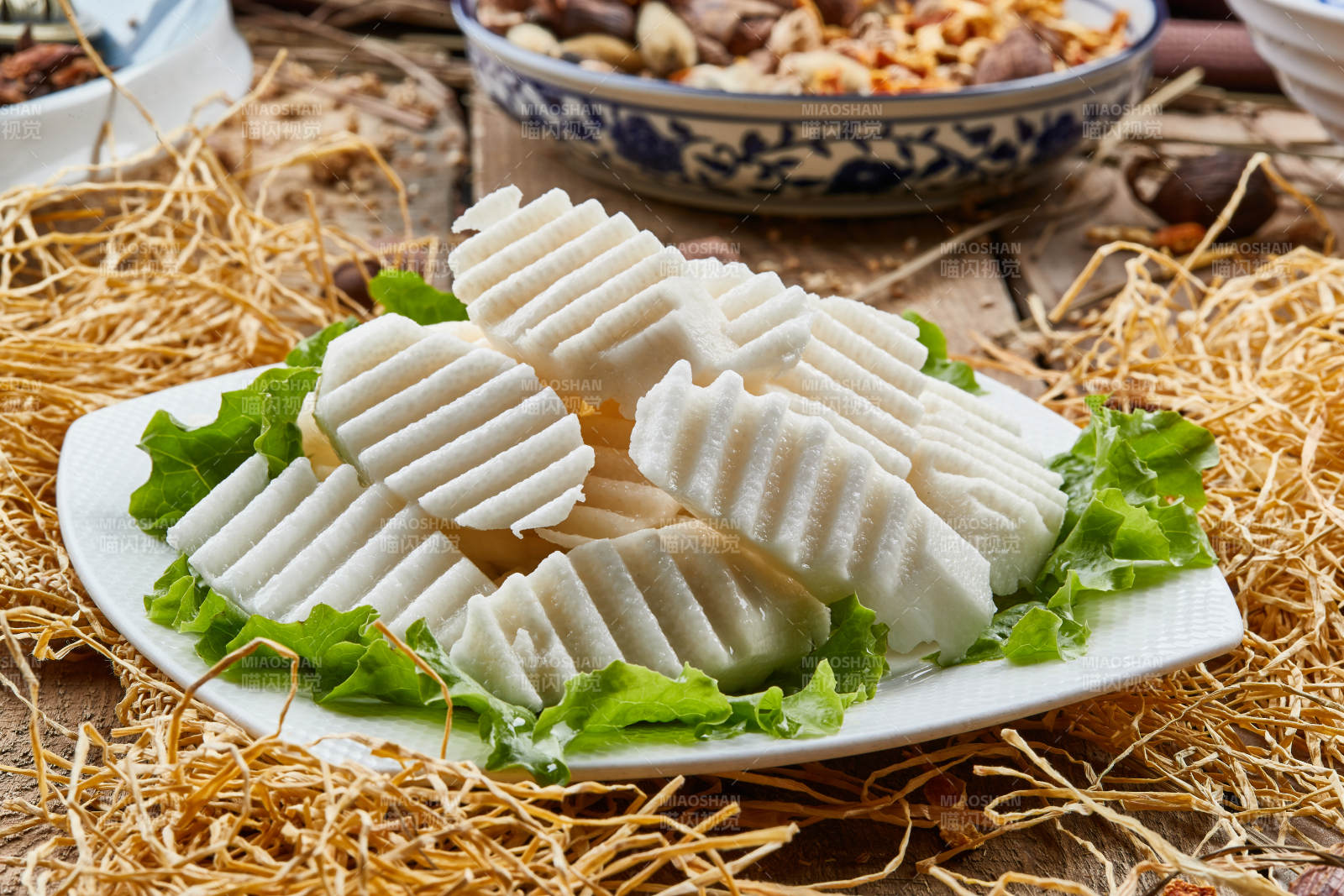 火锅食材涮品马牙长山药图片