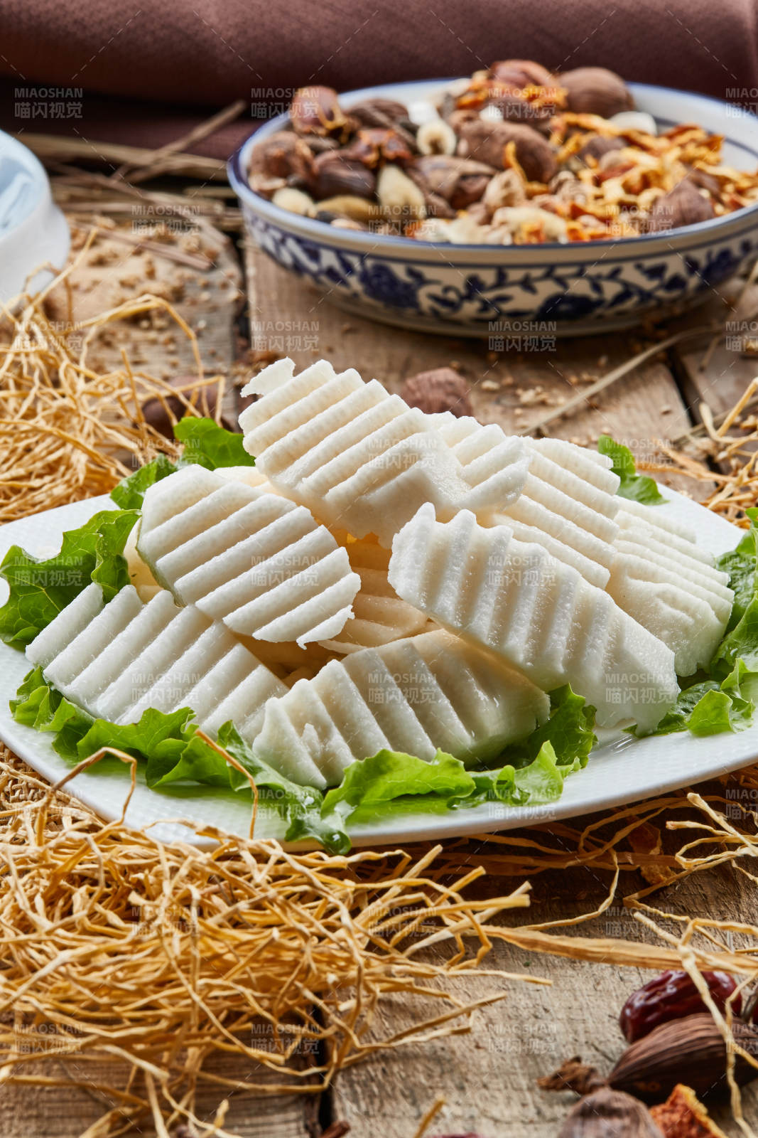 火锅食材涮品马牙长山药图片