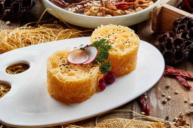 油炸美味瓜丝图片