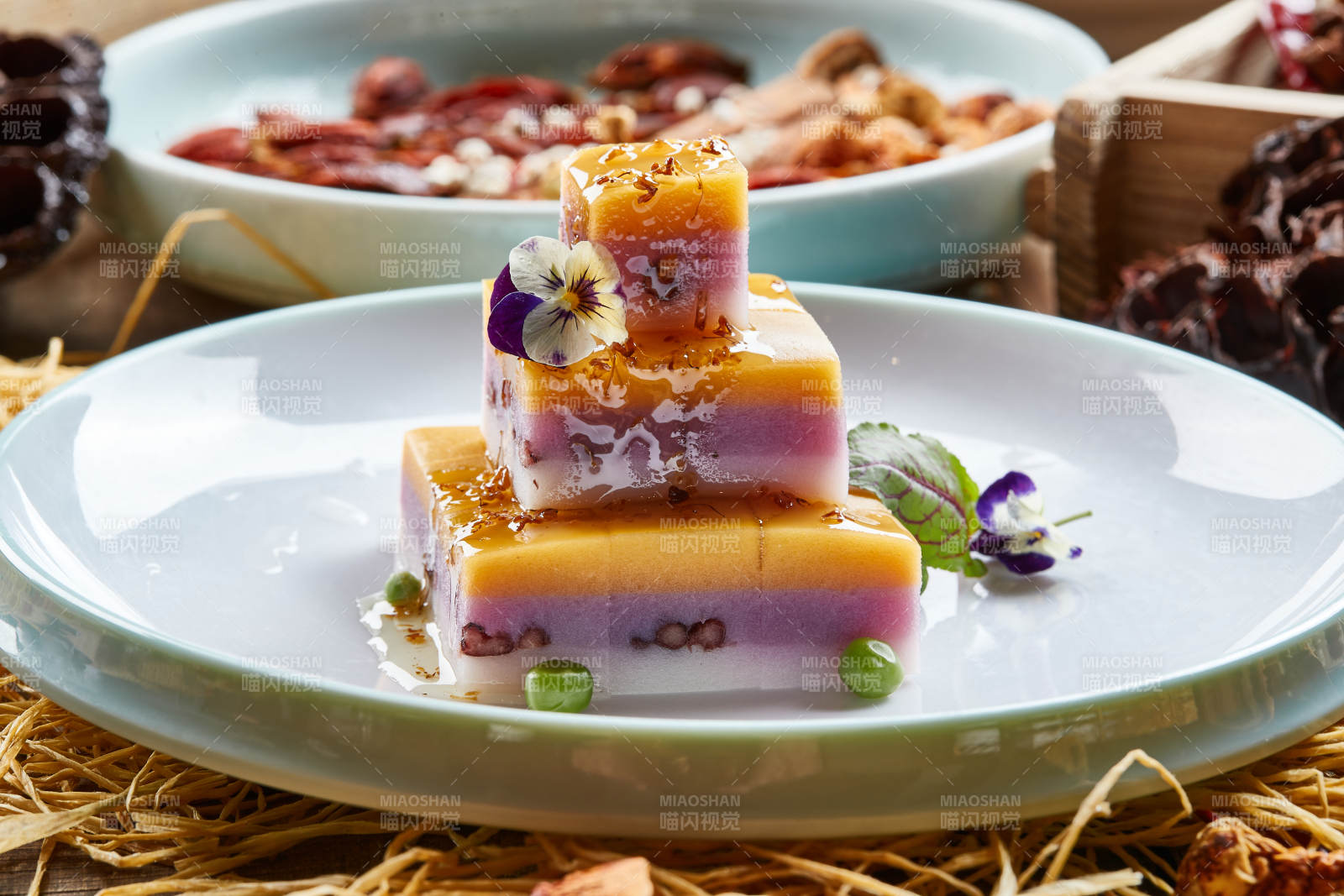 蜜汁三色薯泥冻图片