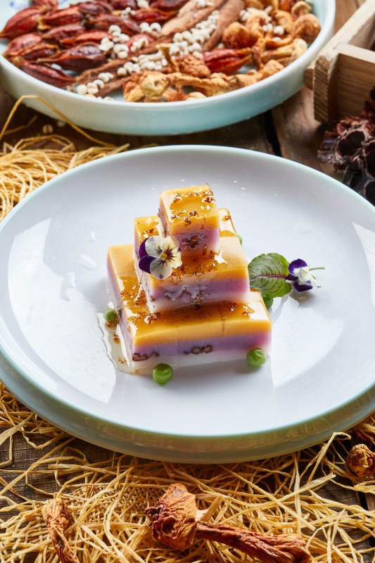 蜜汁三色薯泥冻图片