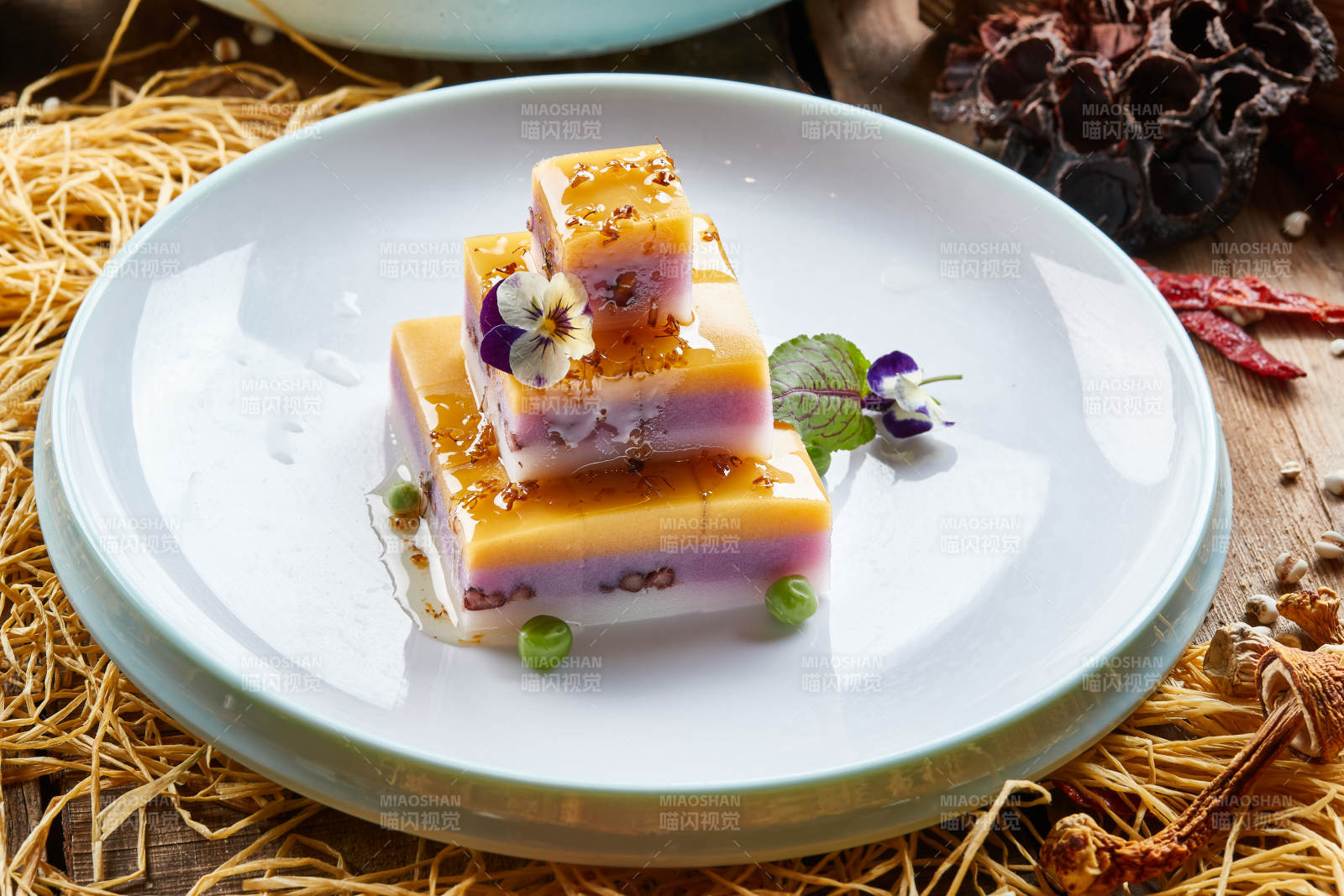 蜜汁三色薯泥冻图片