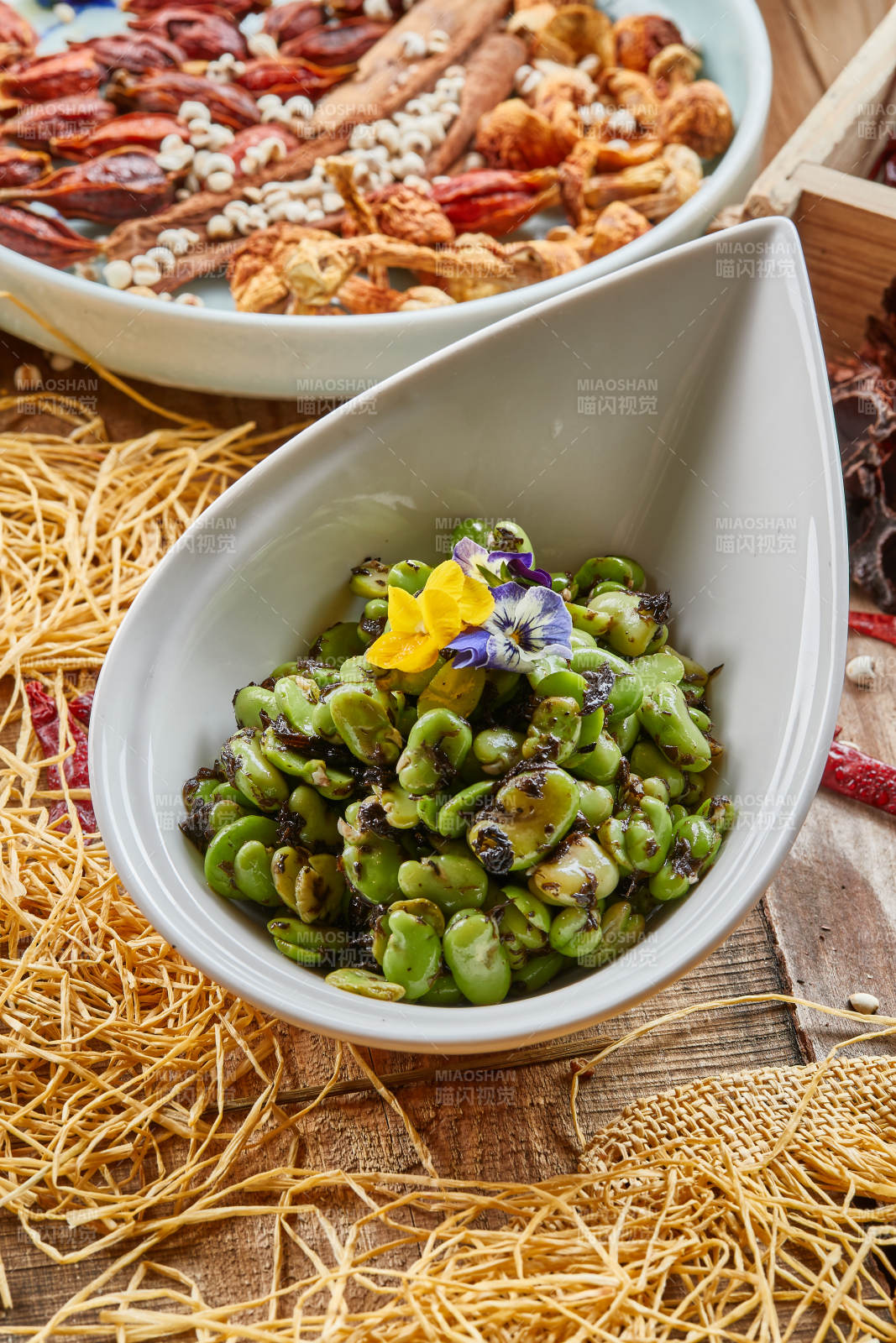 海苔青蚕豆芸豆大豆瓣图片