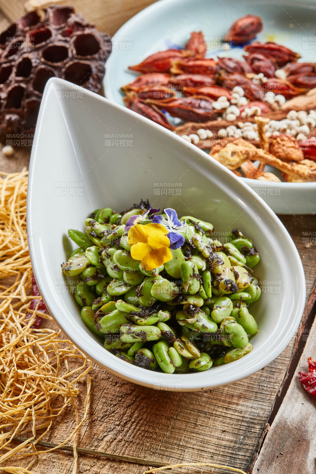 海苔青蚕豆芸豆大豆瓣图片