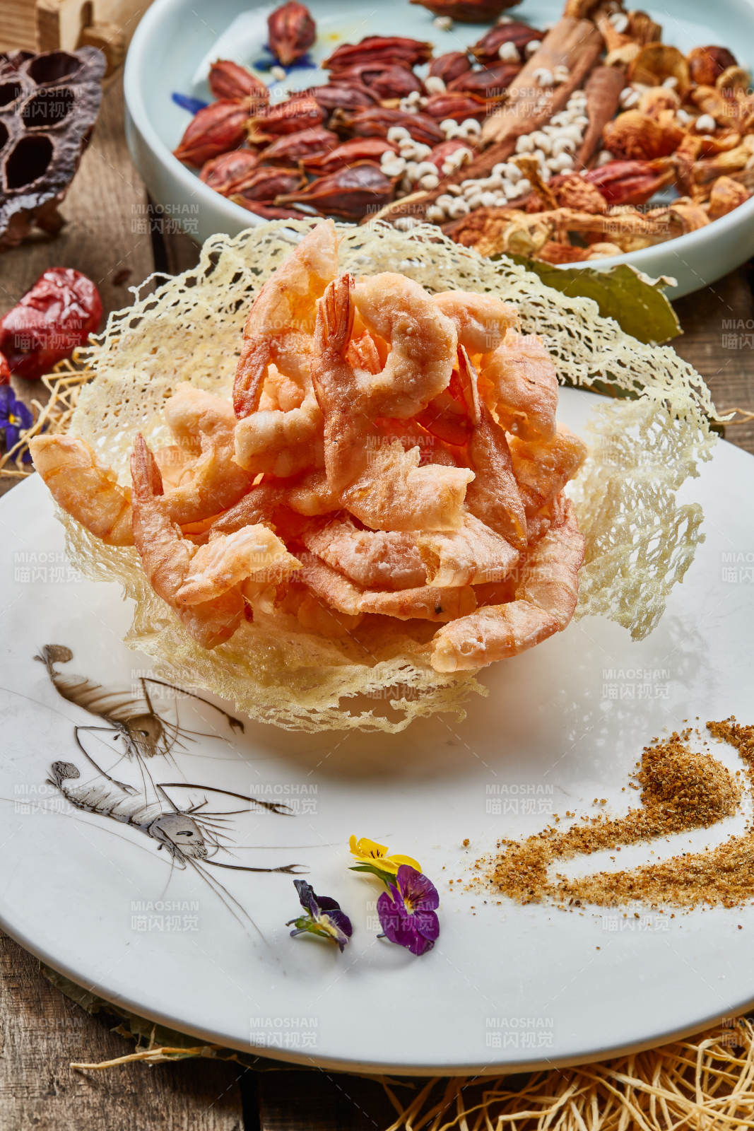 椒盐酥炸虾图片