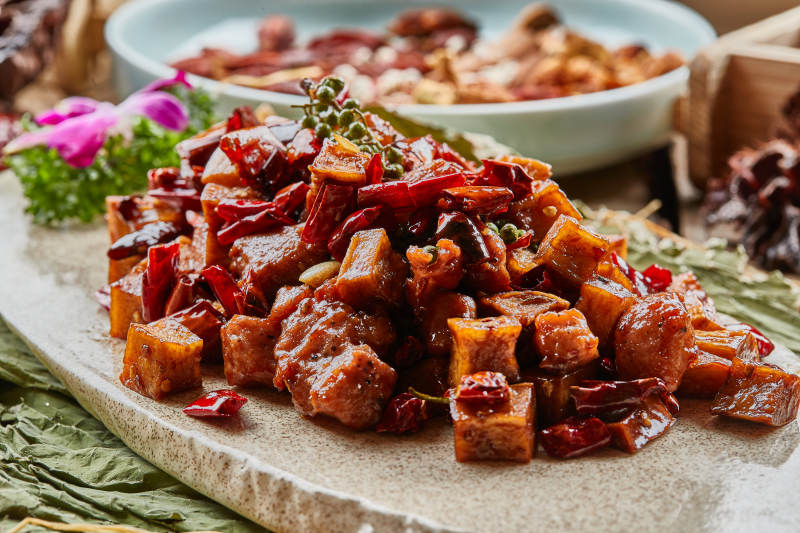 杏鲍菇牛仔粒图片