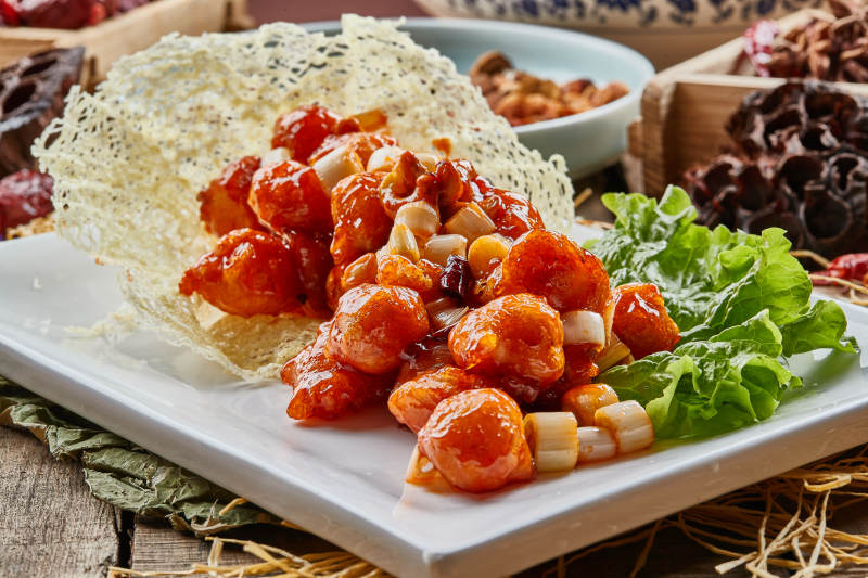 宫保墨鱼丸图片