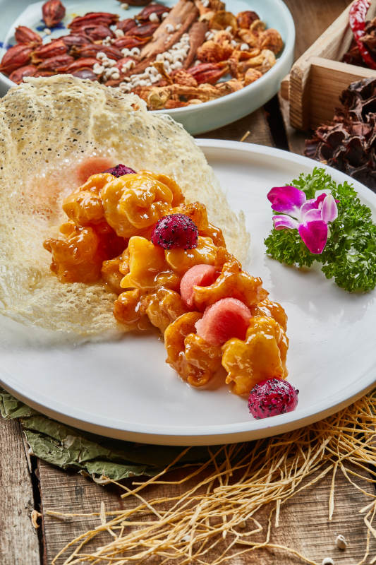 水果锅包肉图片