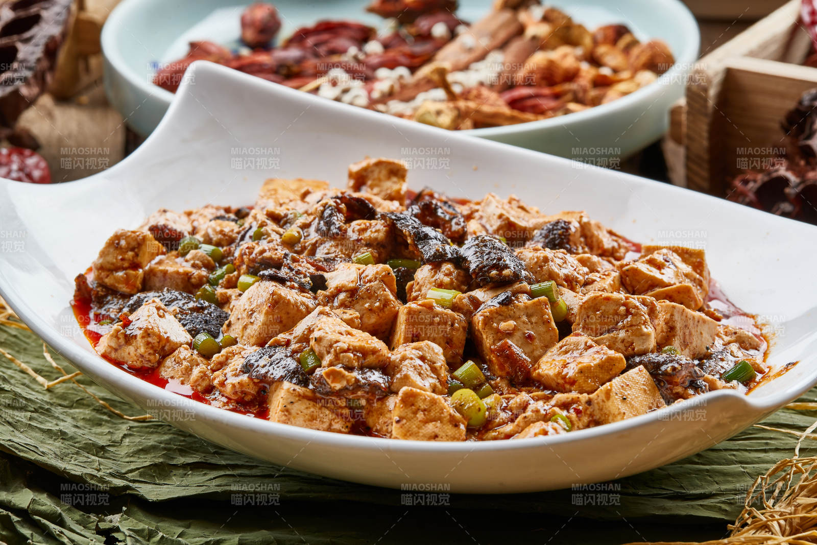 红油皮参烧豆腐图片