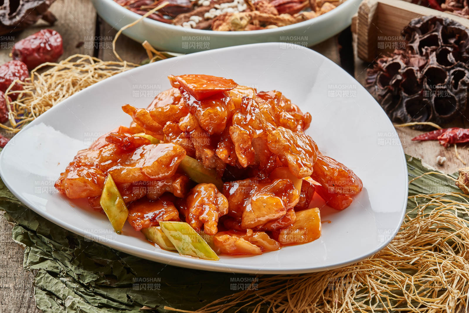 锅包茄子糖醋熘图片