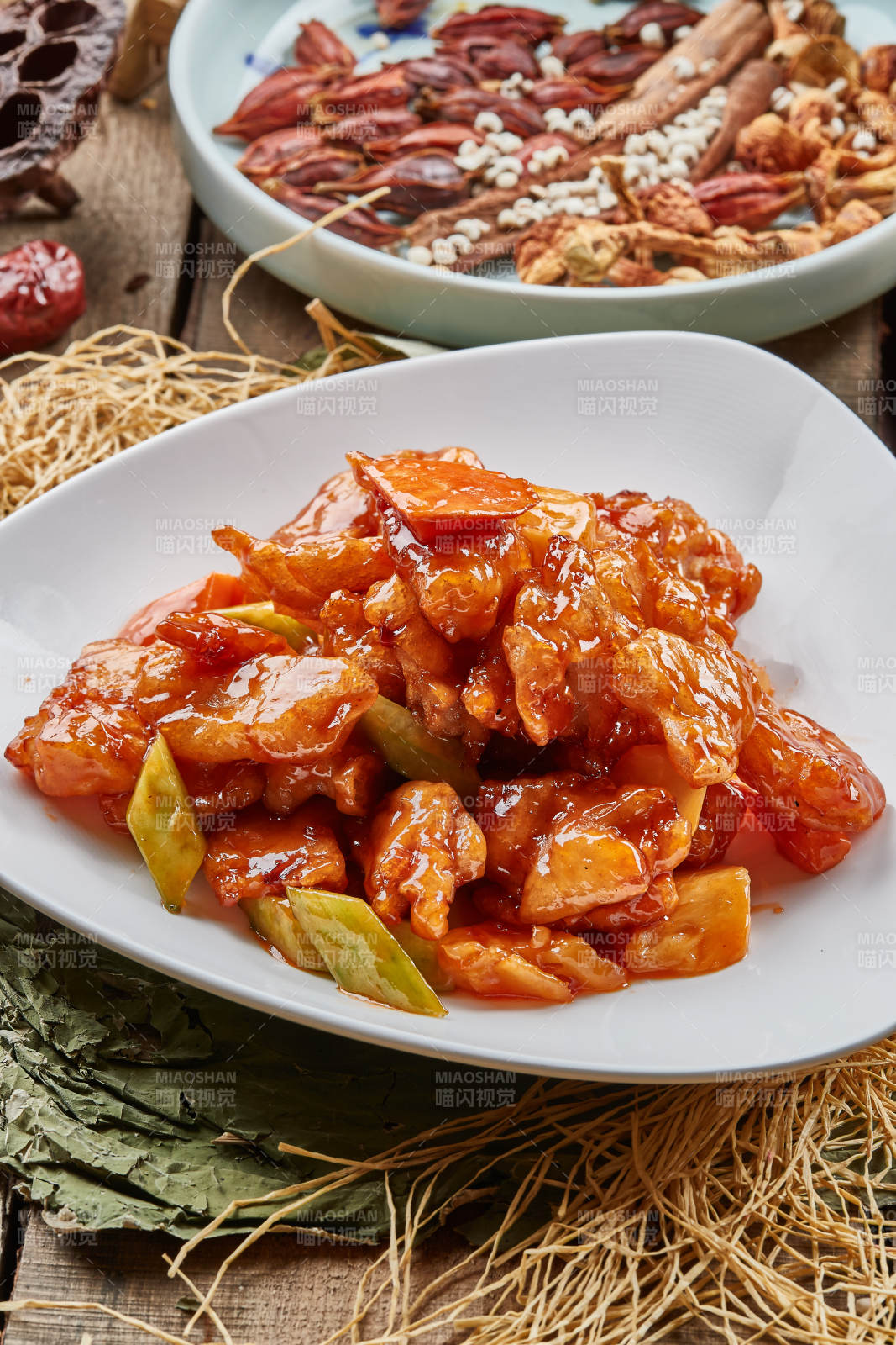 锅包茄子糖醋熘图片