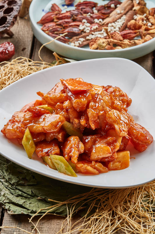 锅包茄子糖醋熘图片