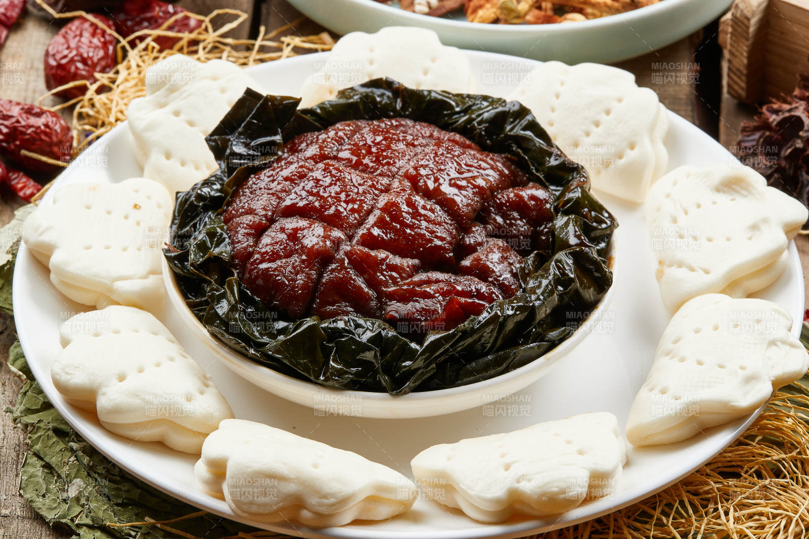 梅干菜扣肉加花馍图片