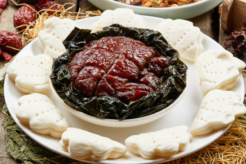 梅干菜扣肉加花馍图片