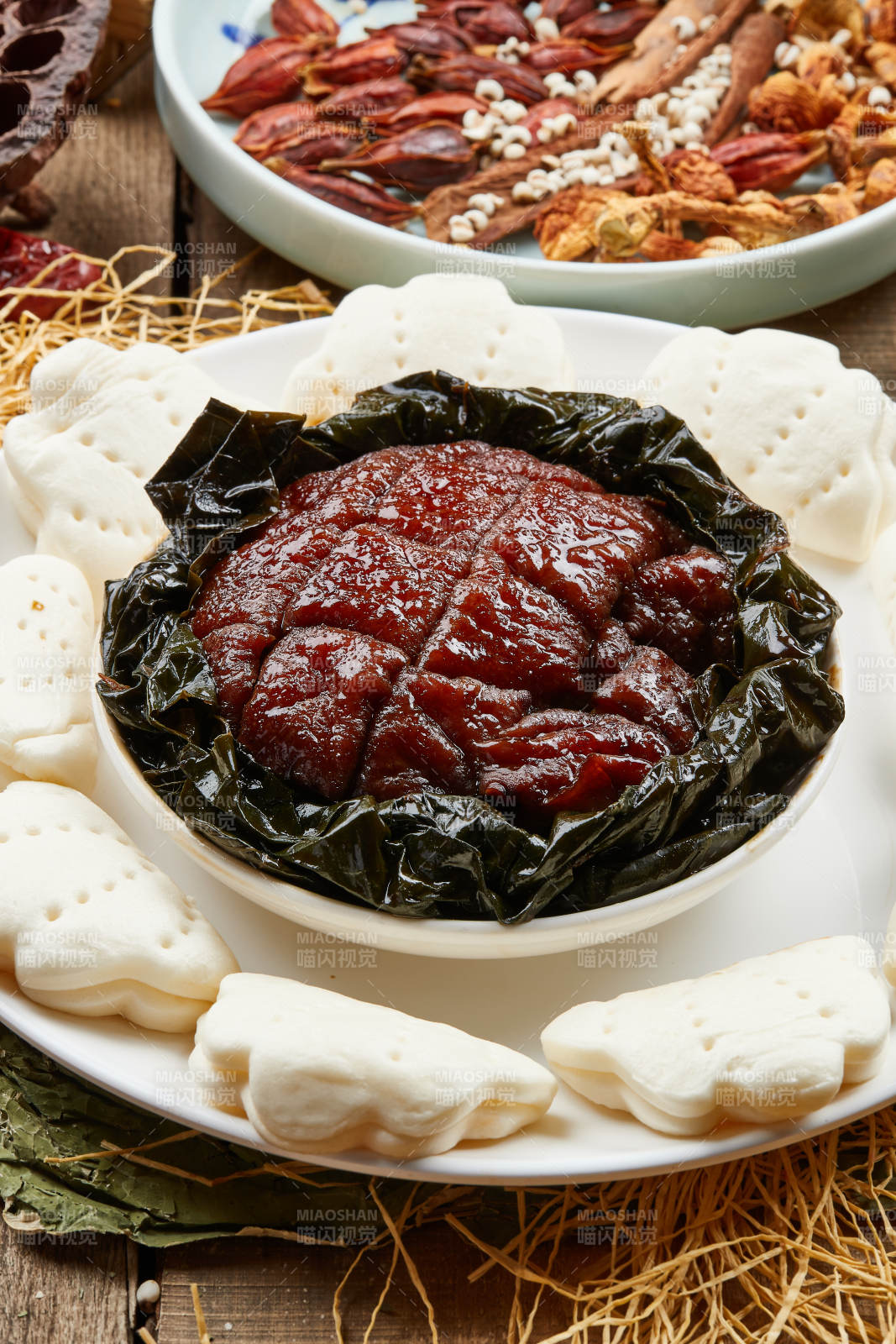 梅干菜扣肉加花馍图片