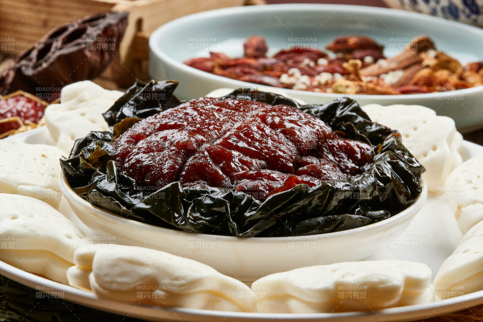 梅干菜扣肉加花馍图片