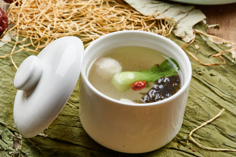 鲜鱼丸土鸡汤图片