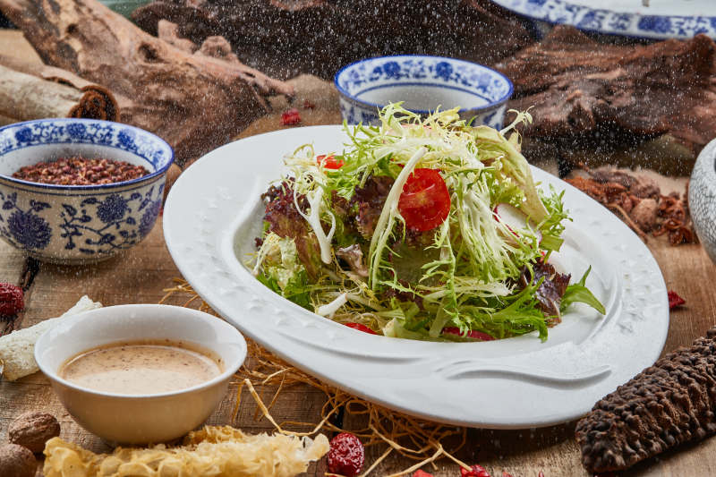 凉菜炝拌苦菊图片