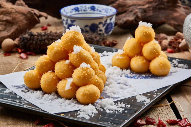 风味油炸汤圆图片