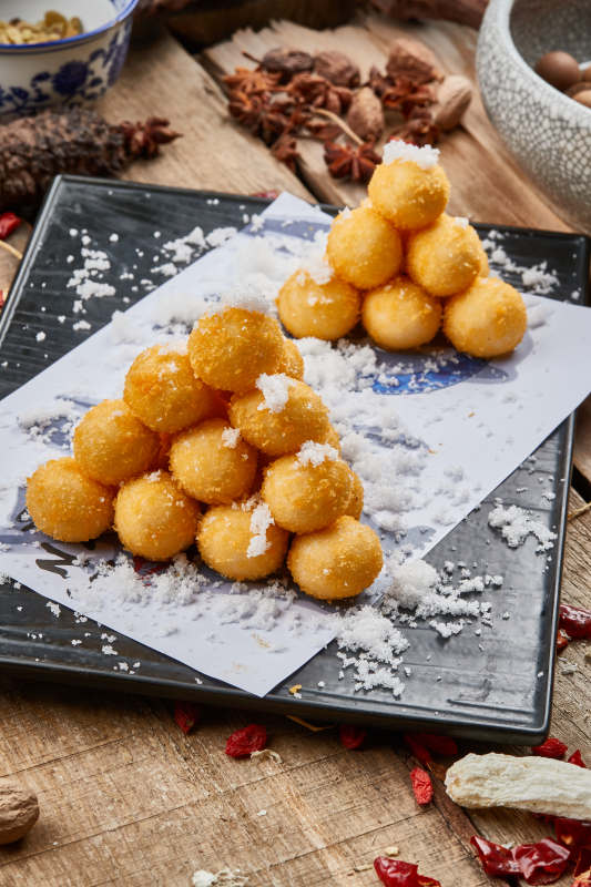 风味油炸汤圆图片