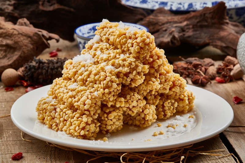 油炸麦片薯条图片