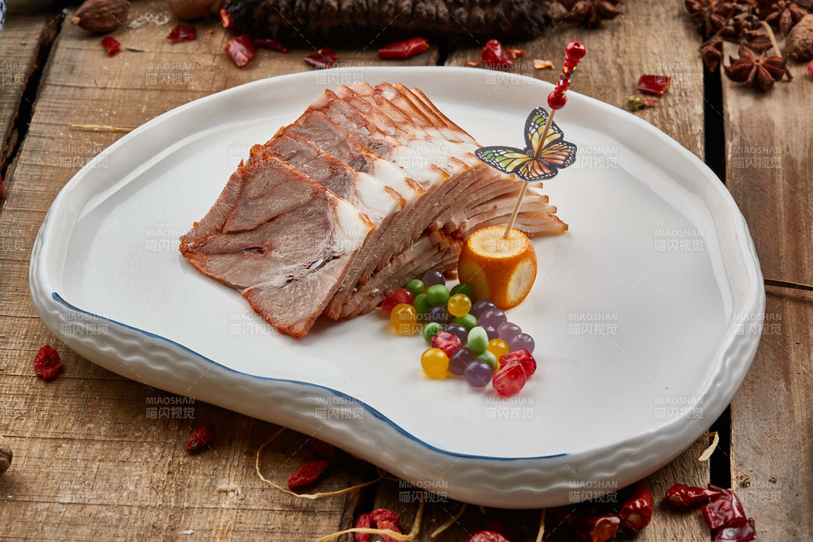 美味冷切熏肉图片