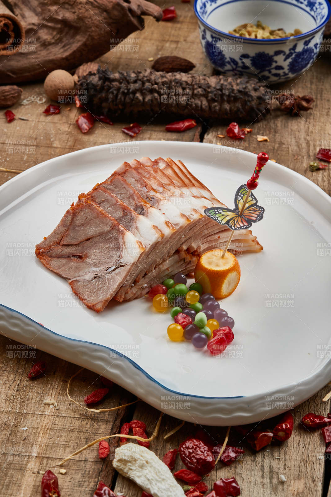 美味冷切熏肉图片