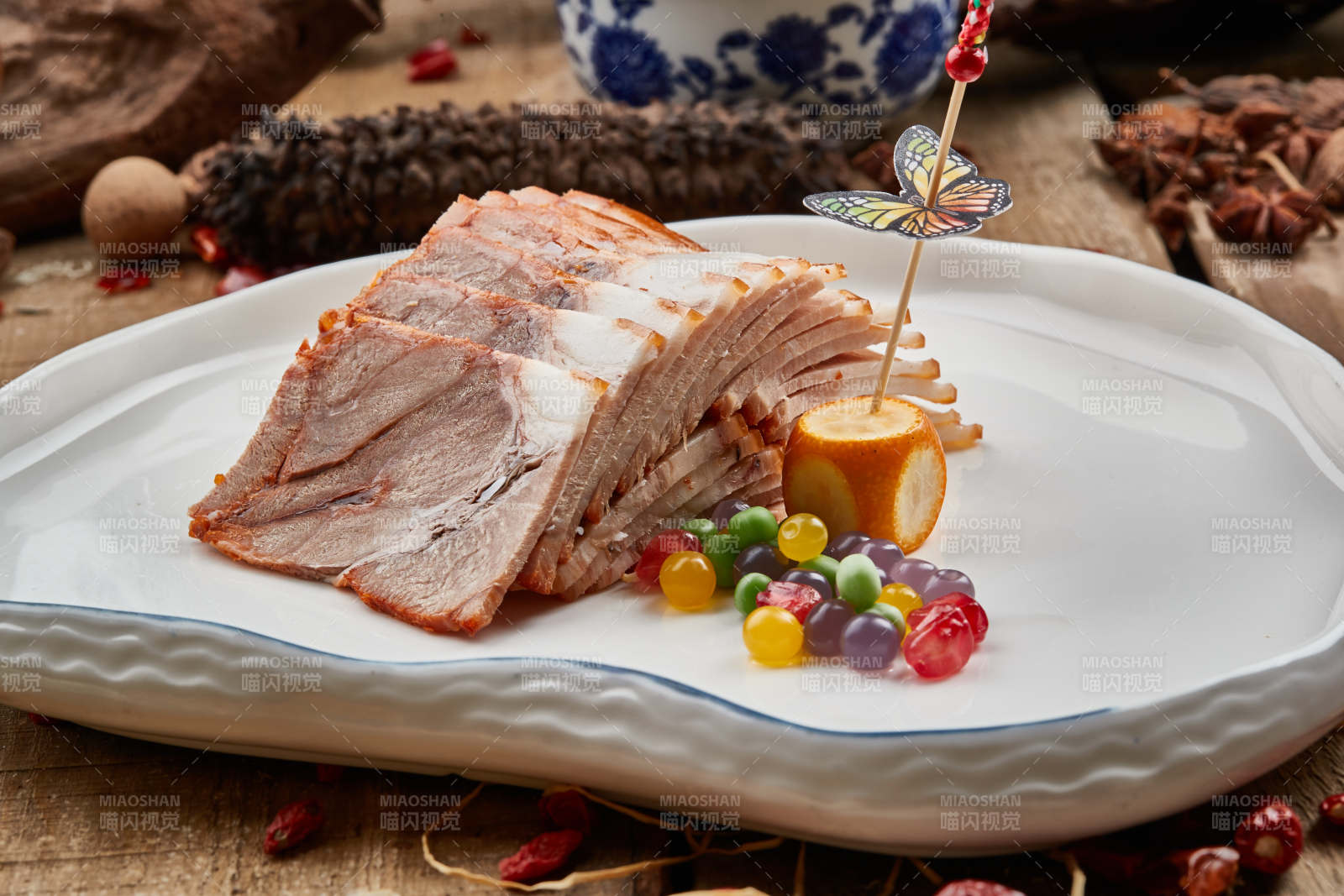 美味冷切熏肉图片