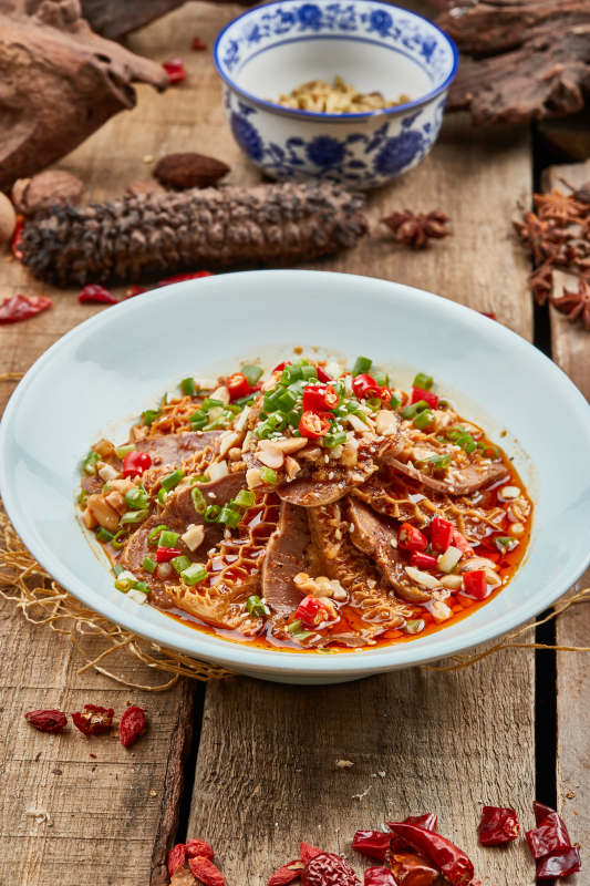 米椒红油金钱肚图片