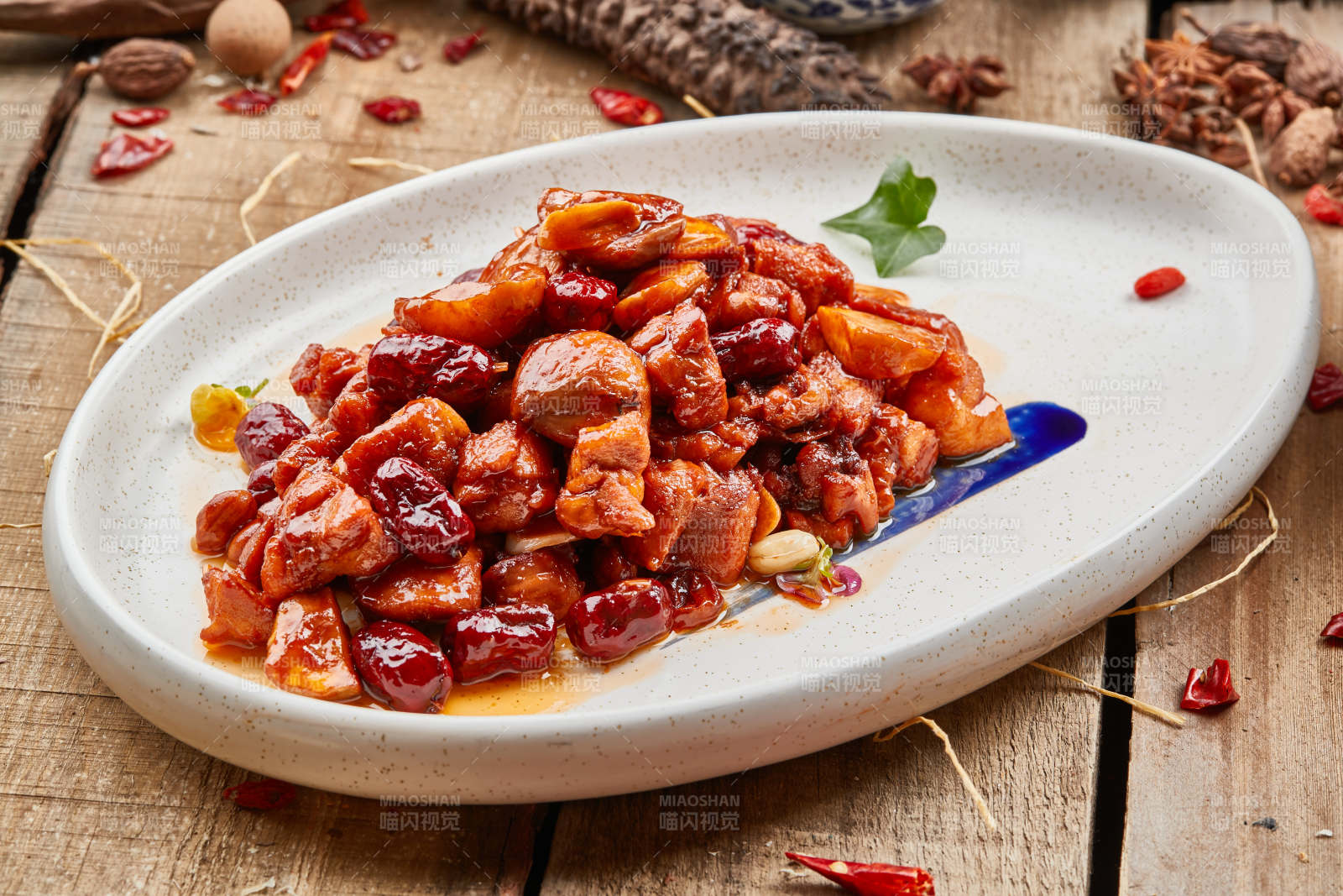 蜜枣口蘑烧鲜肉图片