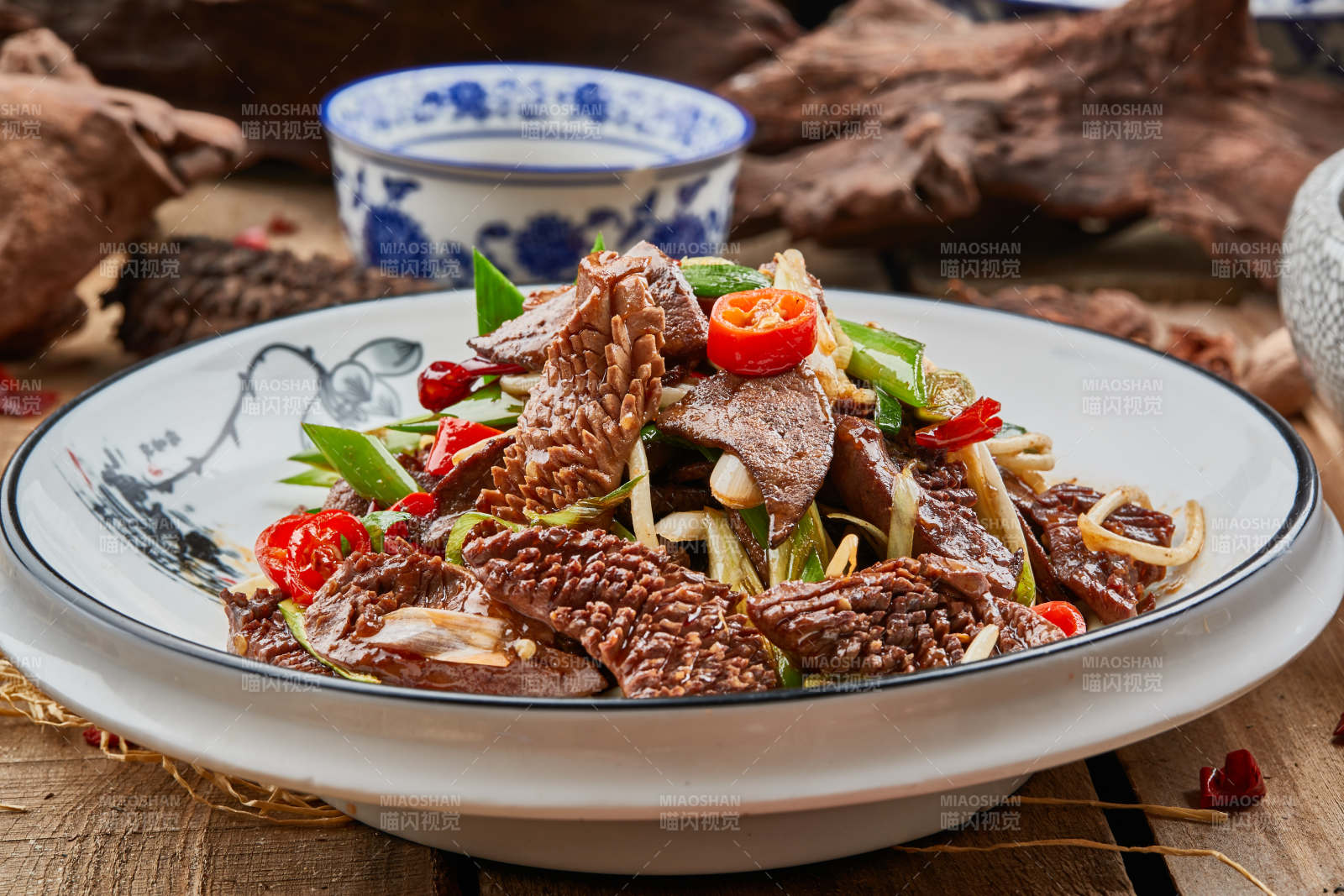 香辣火爆腰花图片