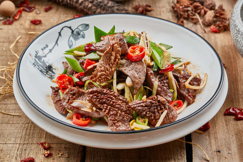 香辣火爆腰花图片