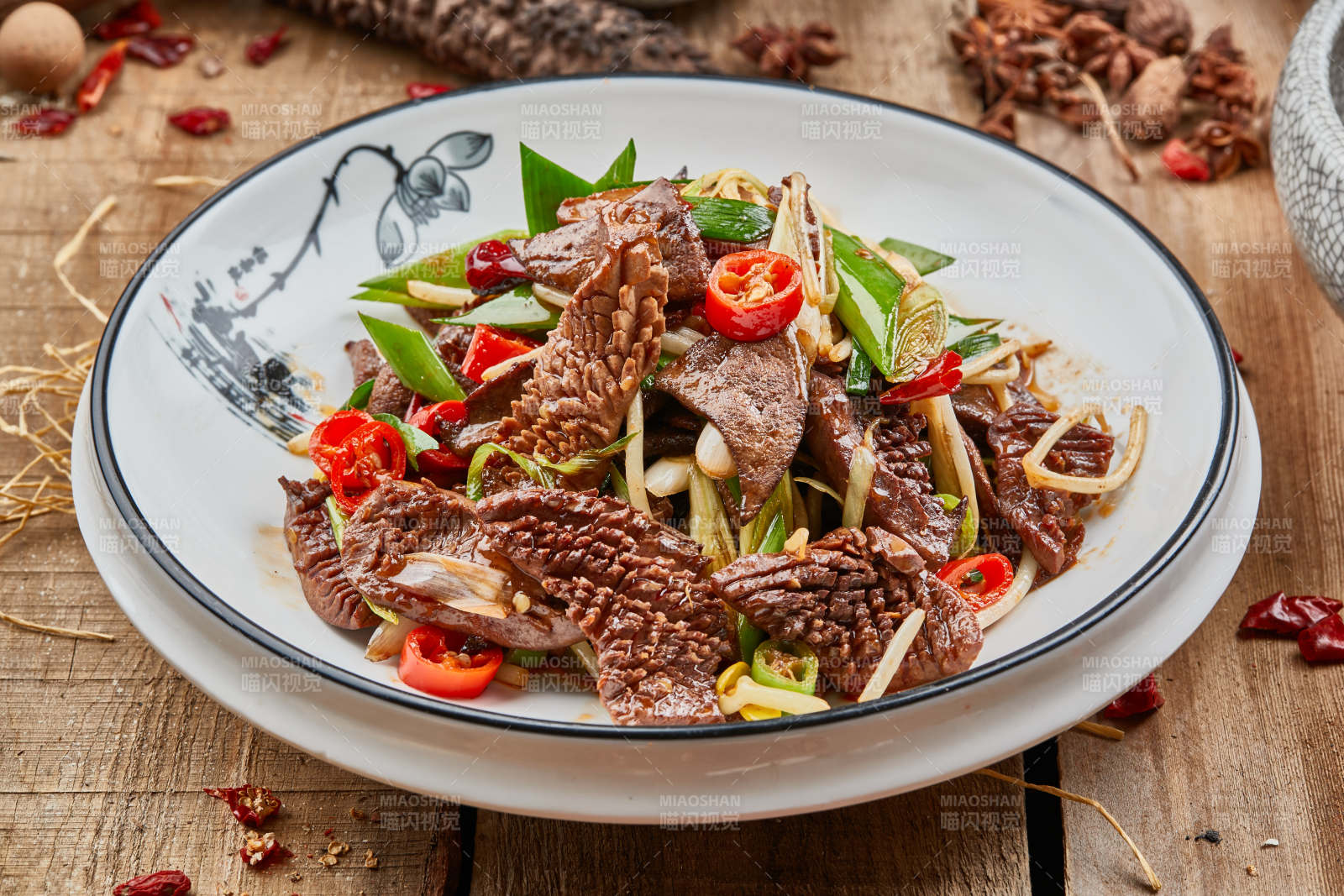 香辣火爆腰花图片