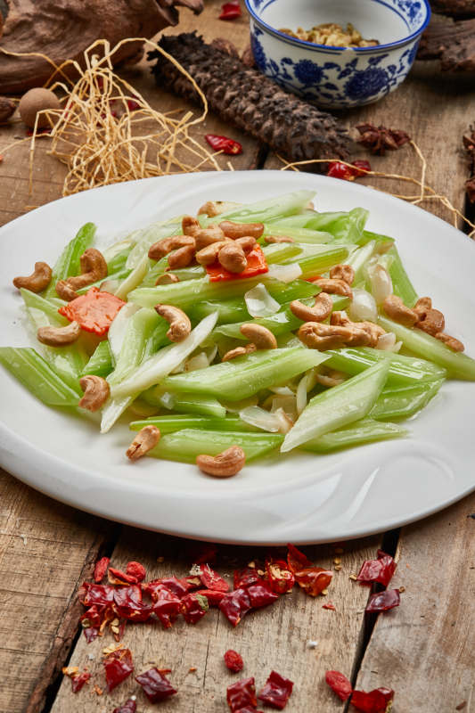 清炒腰果西芹图片