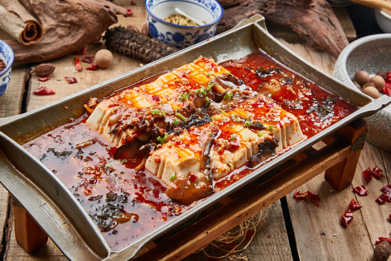 浇汁铁板日本豆腐图片