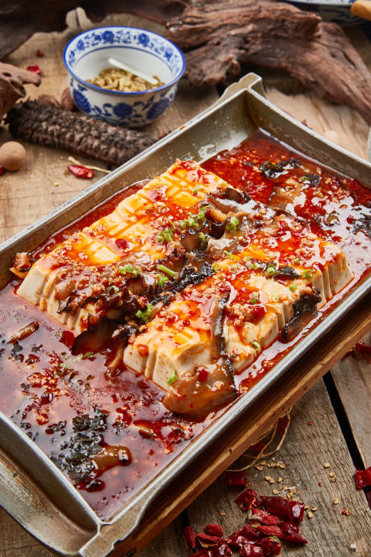 浇汁铁板日本豆腐图片