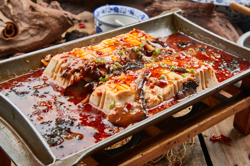 浇汁铁板日本豆腐图片