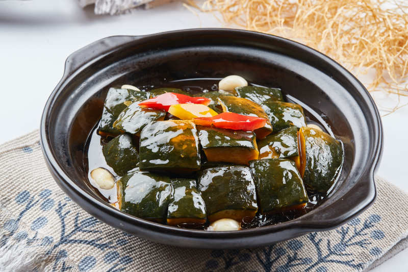 蒜香砂锅红枣蜂蜜焗南瓜图片