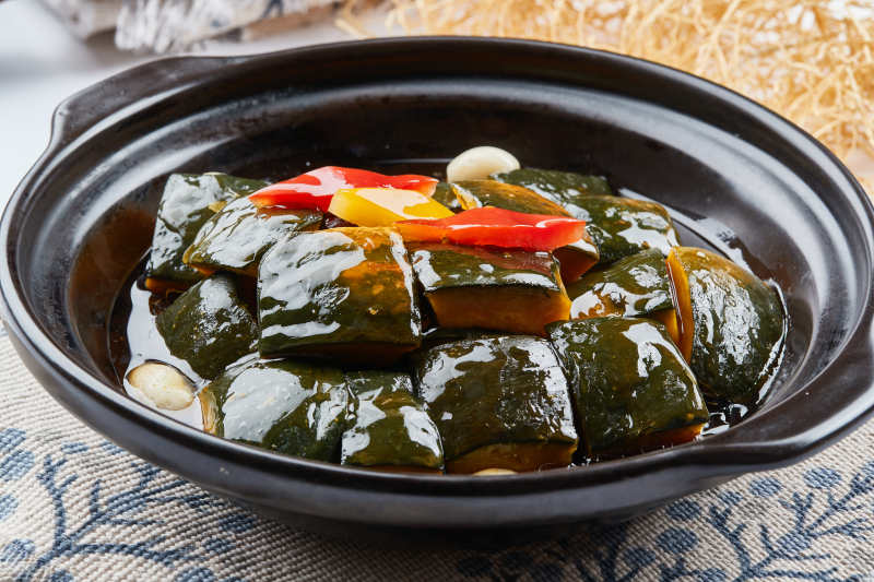 蒜香砂锅红枣蜂蜜焗南瓜图片