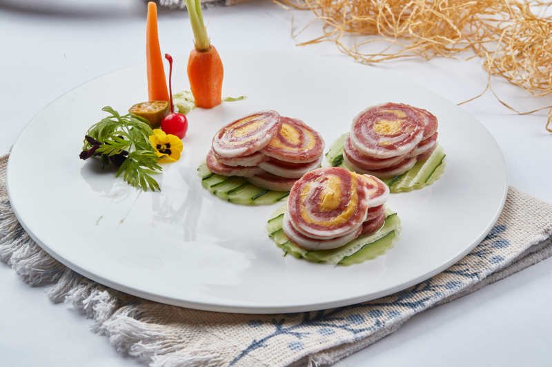 油炸玉子烧虾仁蛋卷图片