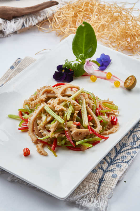 青红椒炒毛肚图片