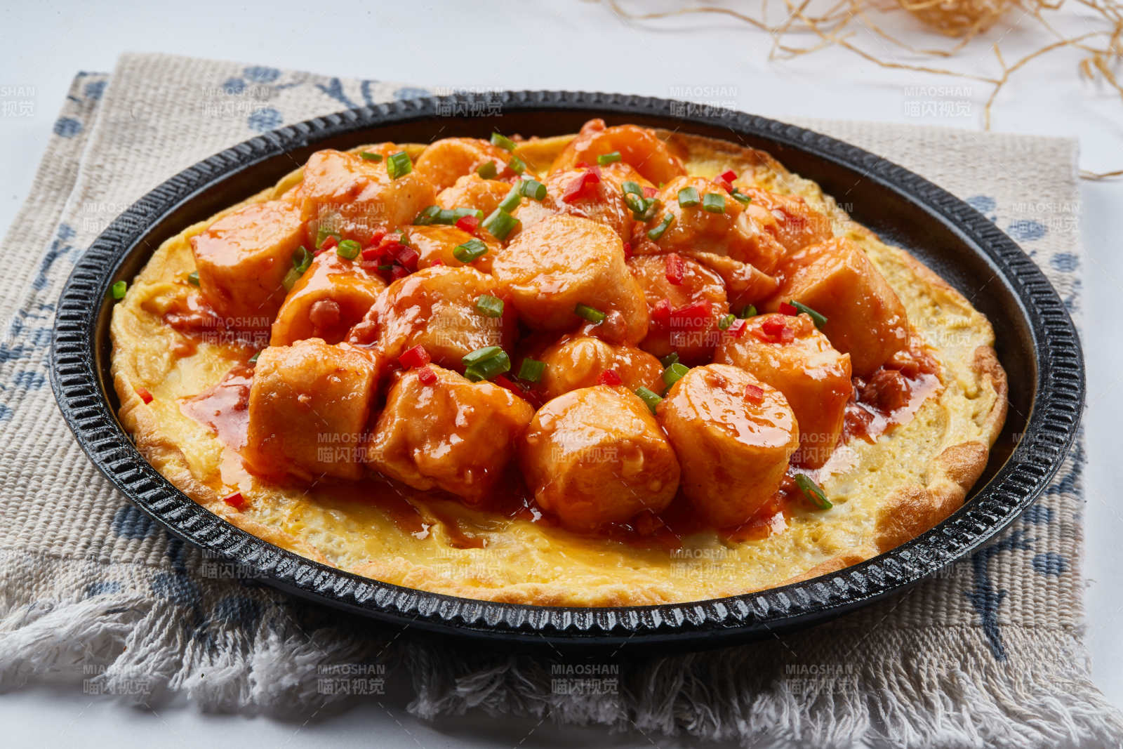 铁板蛋饼香煎日式豆腐图片