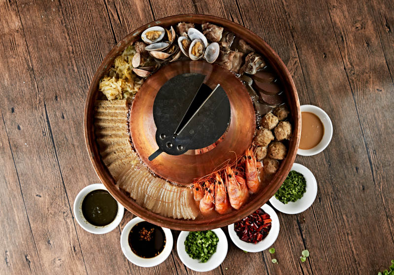 什锦海鲜景泰辣火锅图片