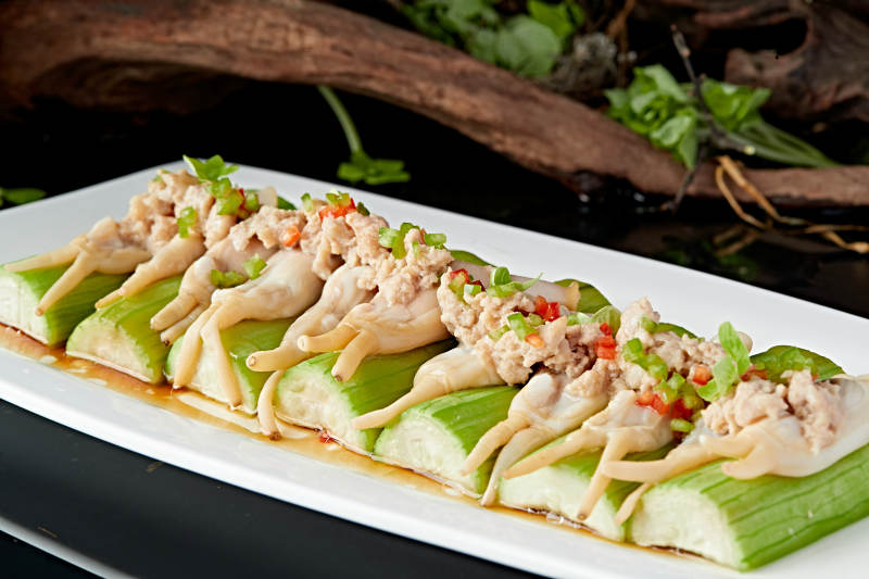 烘烤花卷配老北京腐乳图片