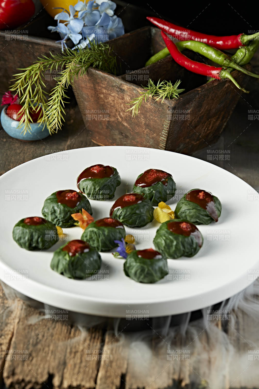 香蒸美味菠菜墩图片