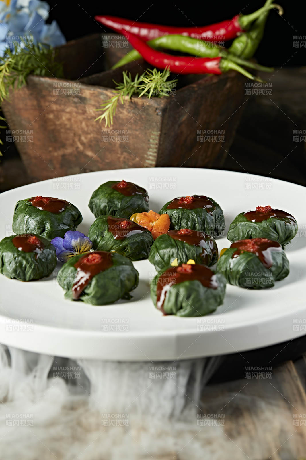 香蒸美味菠菜墩图片