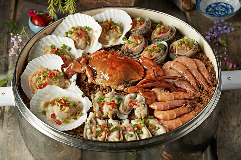 超级香蒸蒜蓉香辣海鲜大咖图片