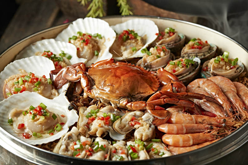超级香蒸蒜蓉香辣海鲜大咖图片